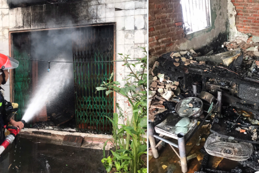 Thông tin về vụ cháy nhà dân ở phường Nam Hải (quận Hải An)